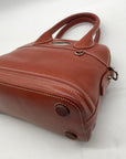 Dooney & Bourke Brown Leather Florentine Domed Satchel Bag