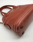 Dooney & Bourke Brown Leather Florentine Domed Satchel Bag