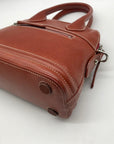 Dooney & Bourke Brown Leather Florentine Domed Satchel Bag