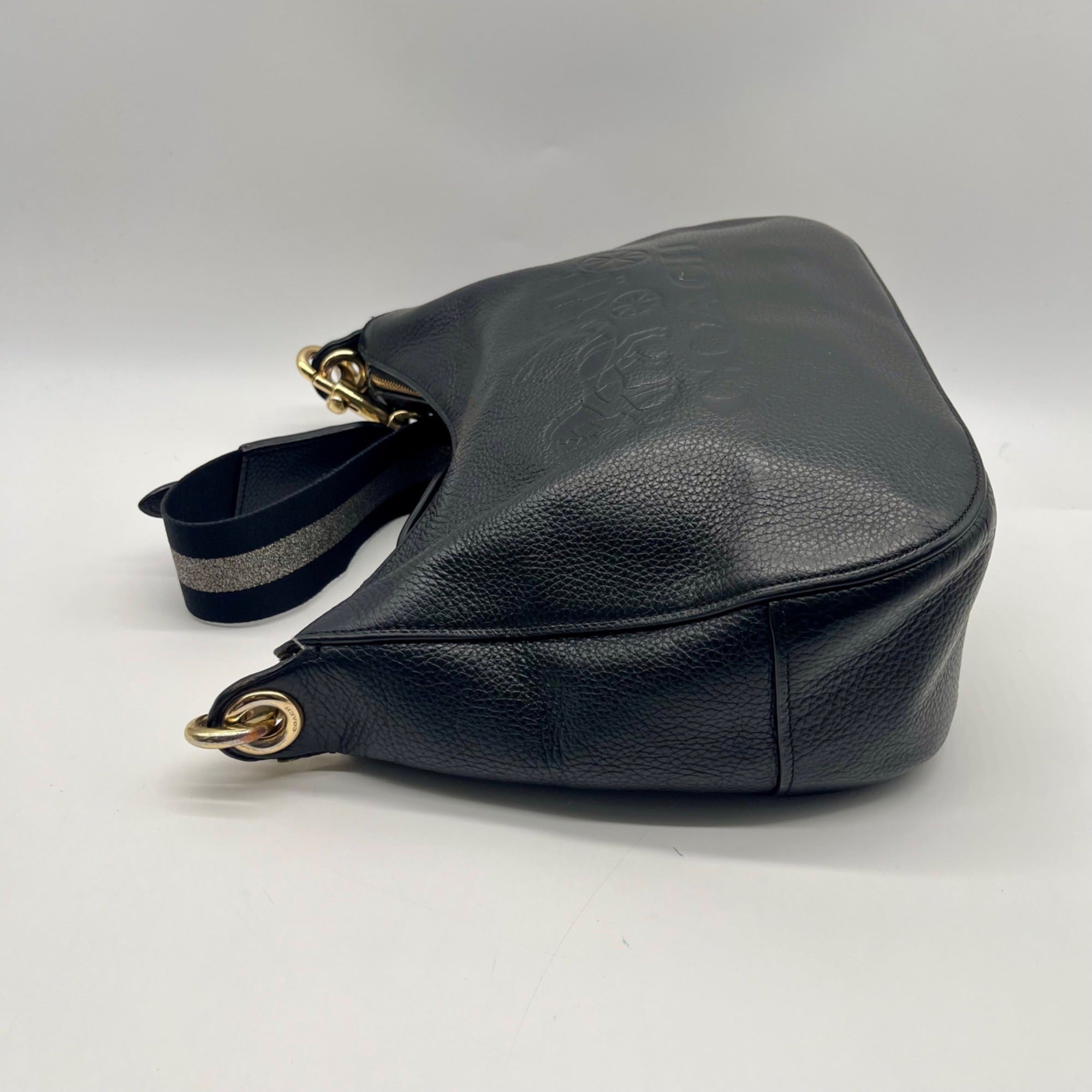 Coach Black Leather Jes Hobo Bag F72702