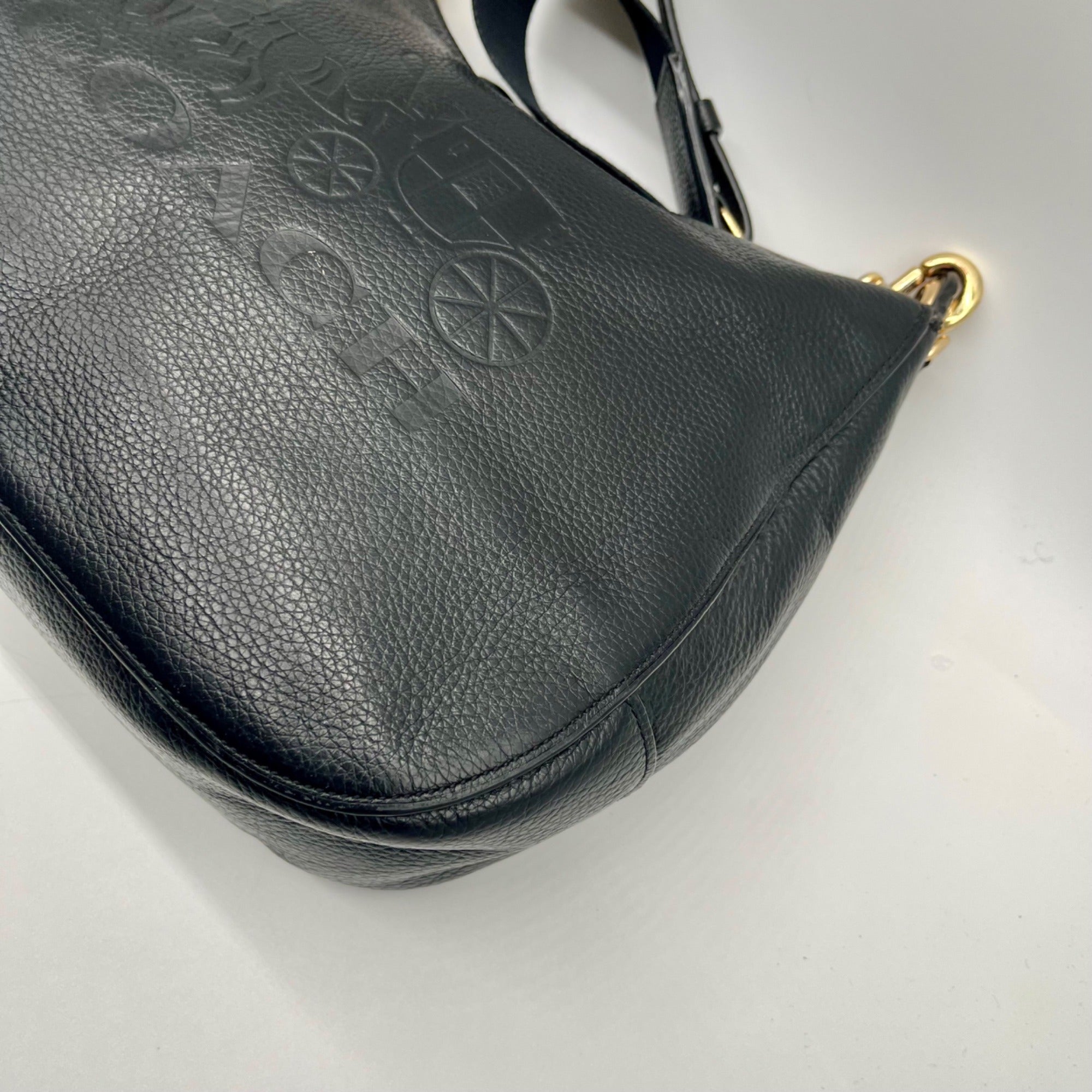 Coach Black Leather Jes Hobo Bag F72702
