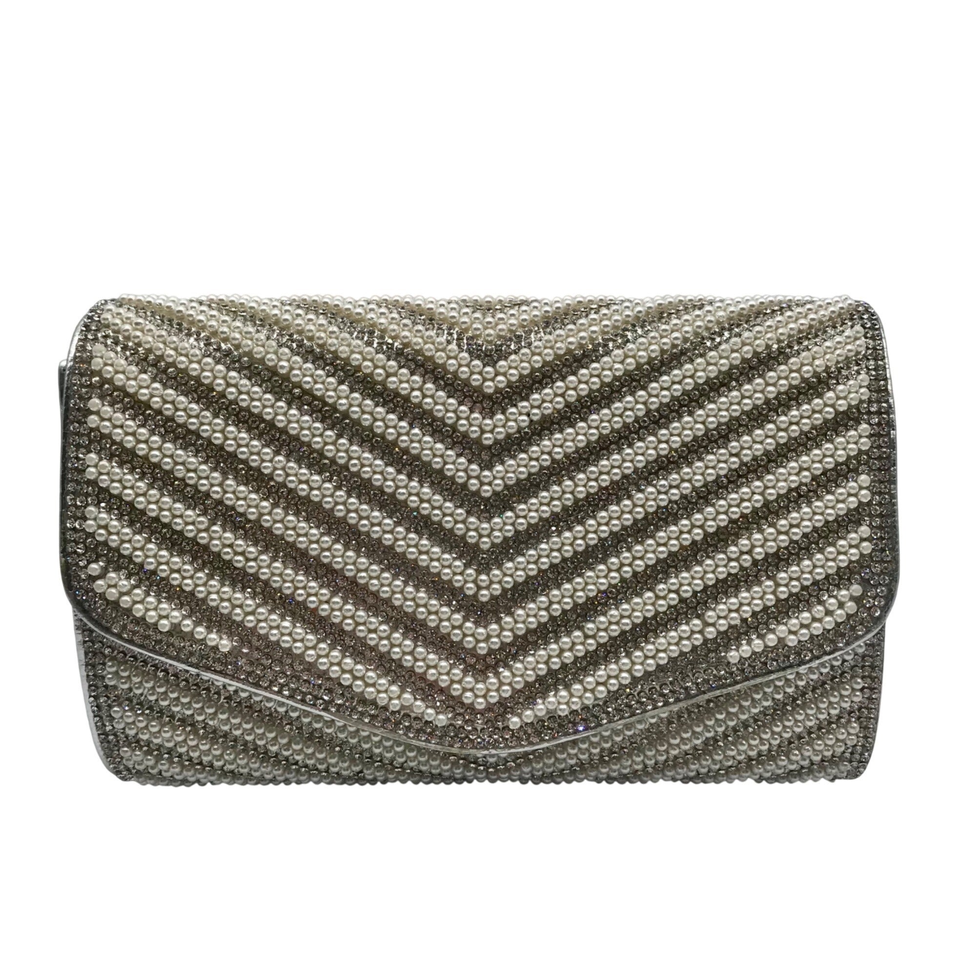 Starlet Rinestone Beaded Clutch 