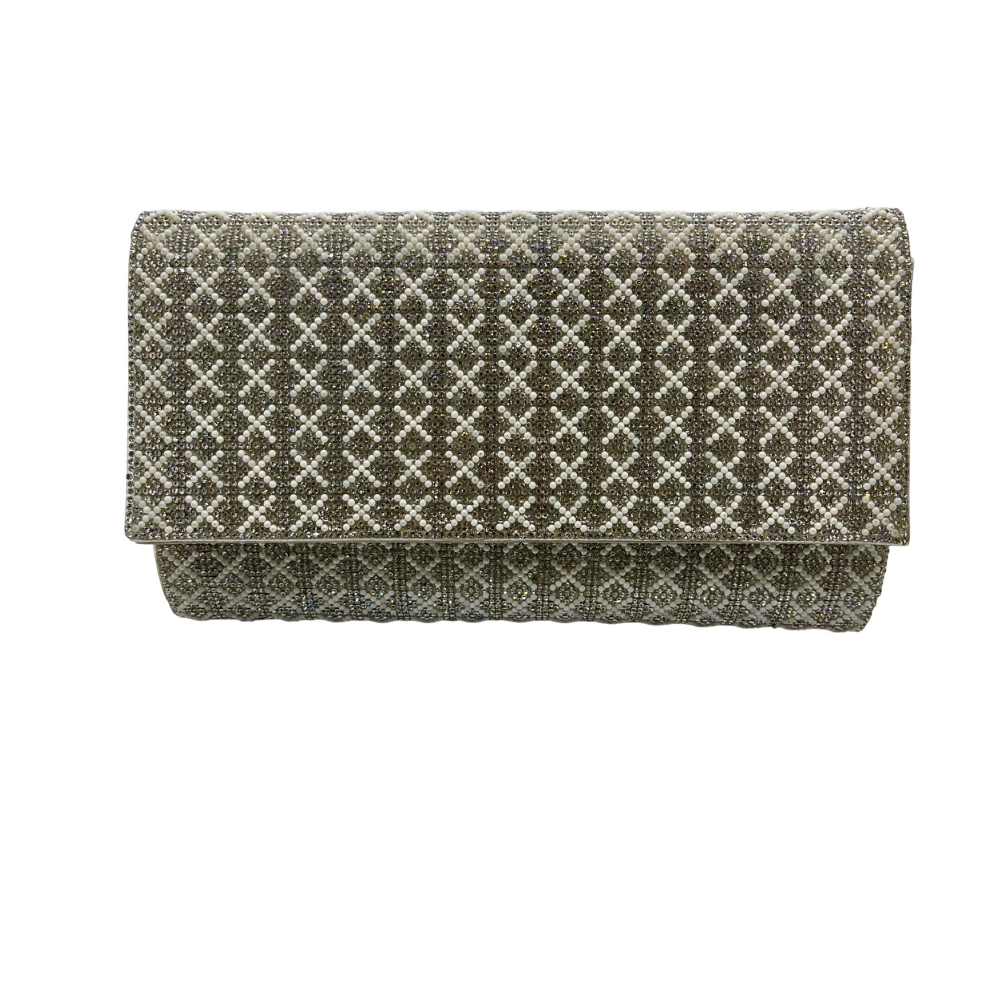 Starlet Silver Sparkely Leather Crossbody Bag