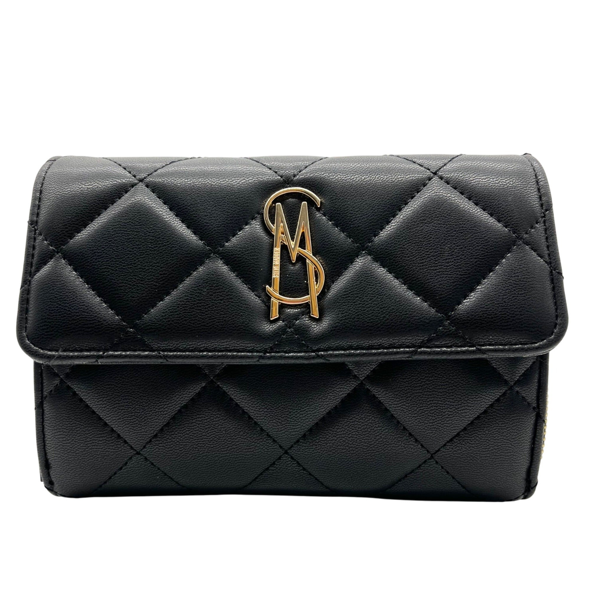 Steve Madden Black Quilted Crossbody Bag