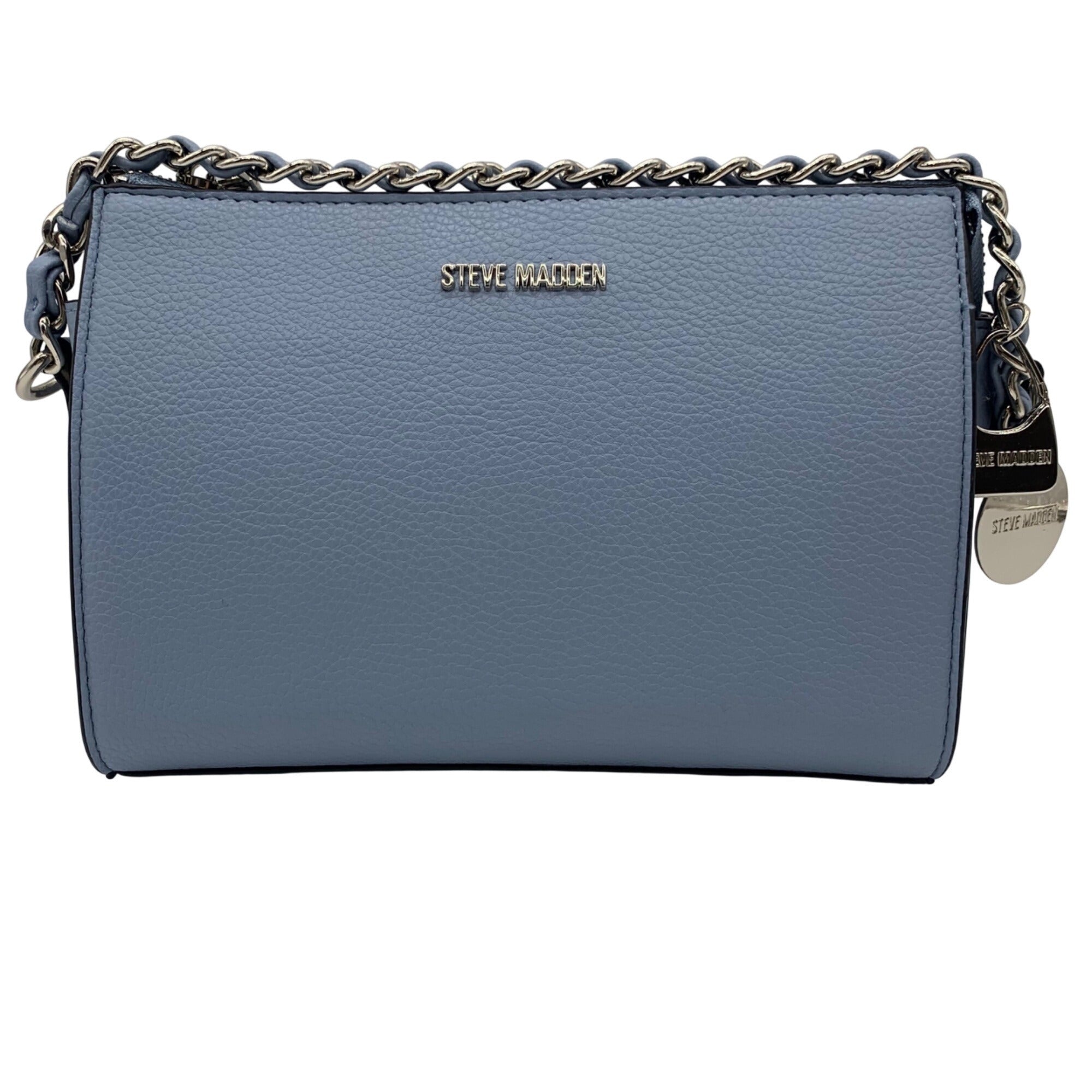 Steve Madden Blue Faux Leather Crossbody Bag