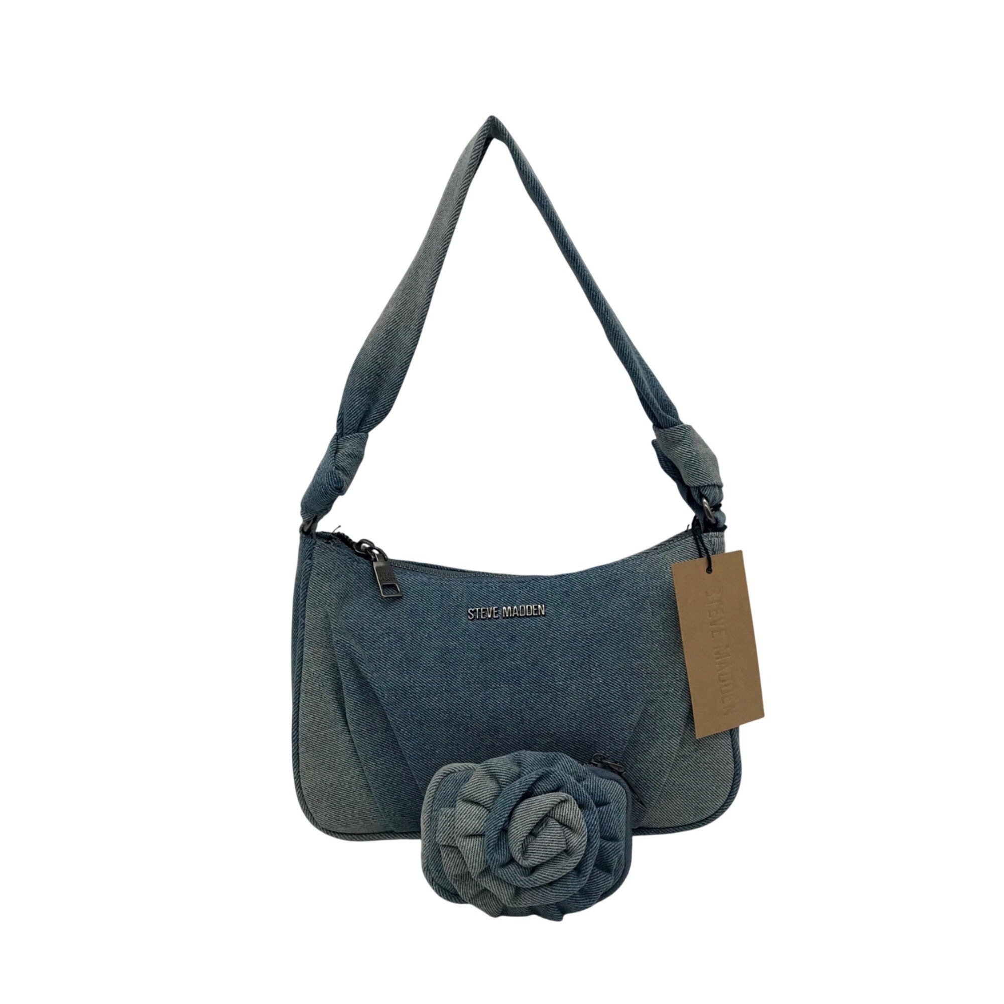 Steve Madden Liamm Denim Crescent Shoulder Bag