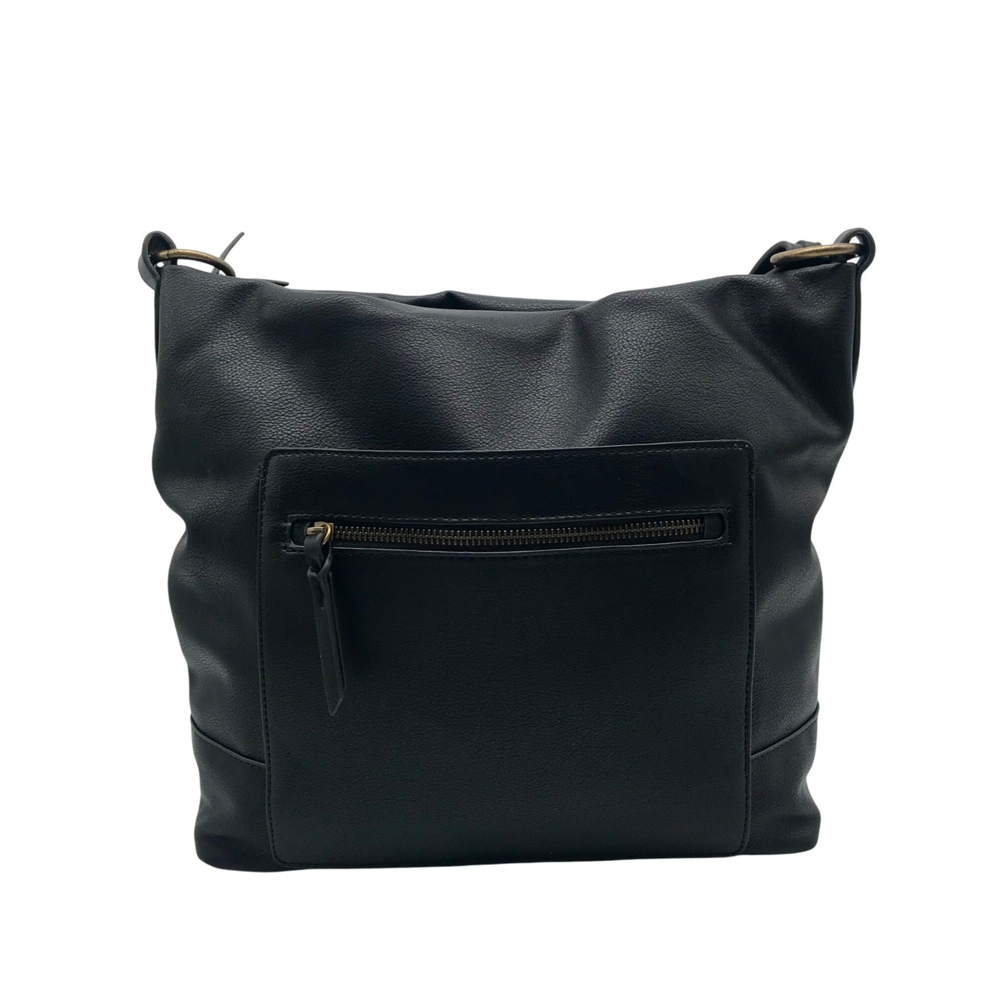 Style & Co Black Hudsonn Convertible Hobo Bag
