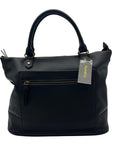 Style & Co Hudsonn Black Faux Leather Tote Bag