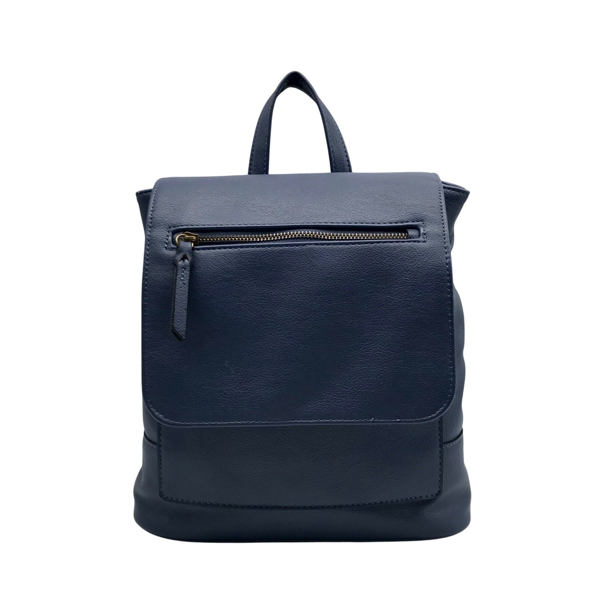 Style & Co Navy Hudsonn Flap Backpack