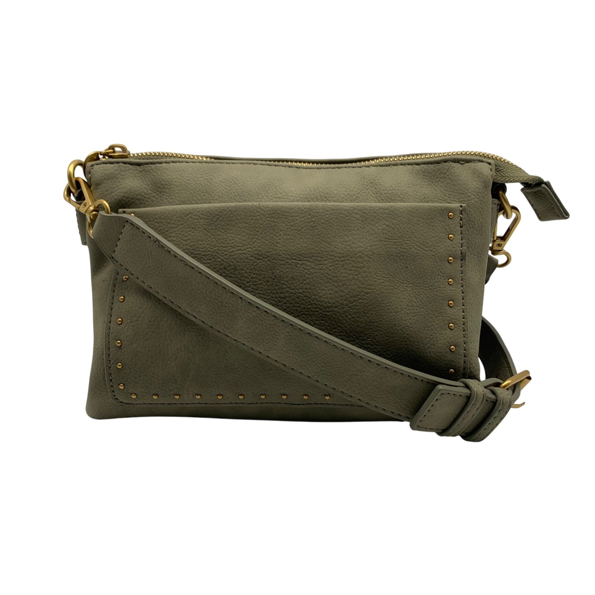 Style & Co Sage Hazy Double Compartment Crossbody Bag