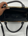 Michael Kors Black Leather Lana Convertible Satchel Bag