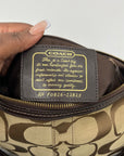 Coach Brown & Khaki Canvas Y2K Shoulder Bag 12825