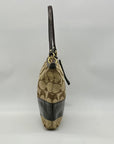 Coach Brown & Khaki Canvas Y2K Shoulder Bag 12825