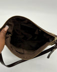 Coach Brown & Khaki Canvas Y2K Shoulder Bag 12825