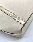 Michael Kors Pale Gold Large Jet Set Travel Top Zip Tote Bag