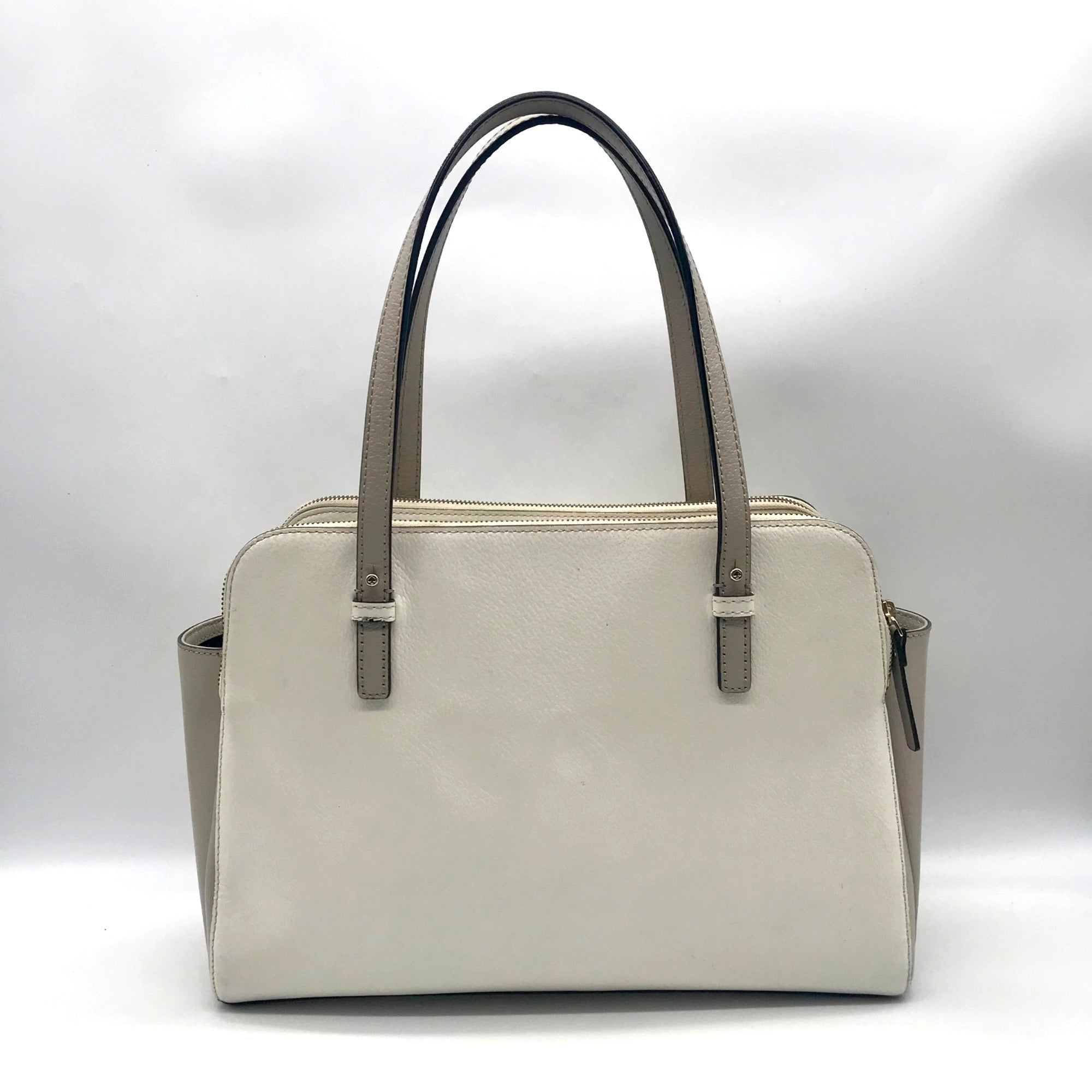 Kate Spade New York Ivory &amp; Cement Grand Street Lydia Shoulder Bag