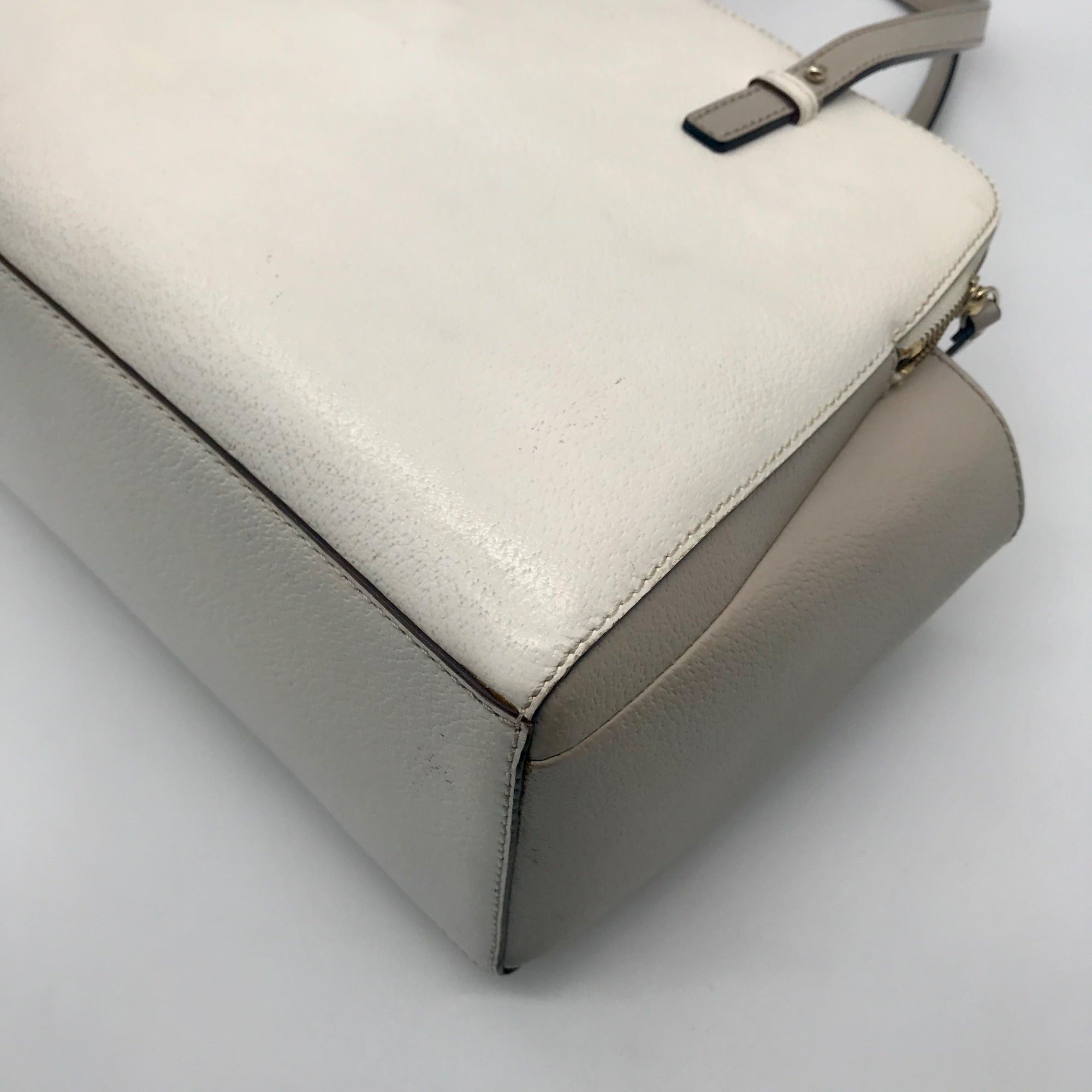 Kate Spade New York Ivory &amp; Cement Grand Street Lydia Shoulder Bag