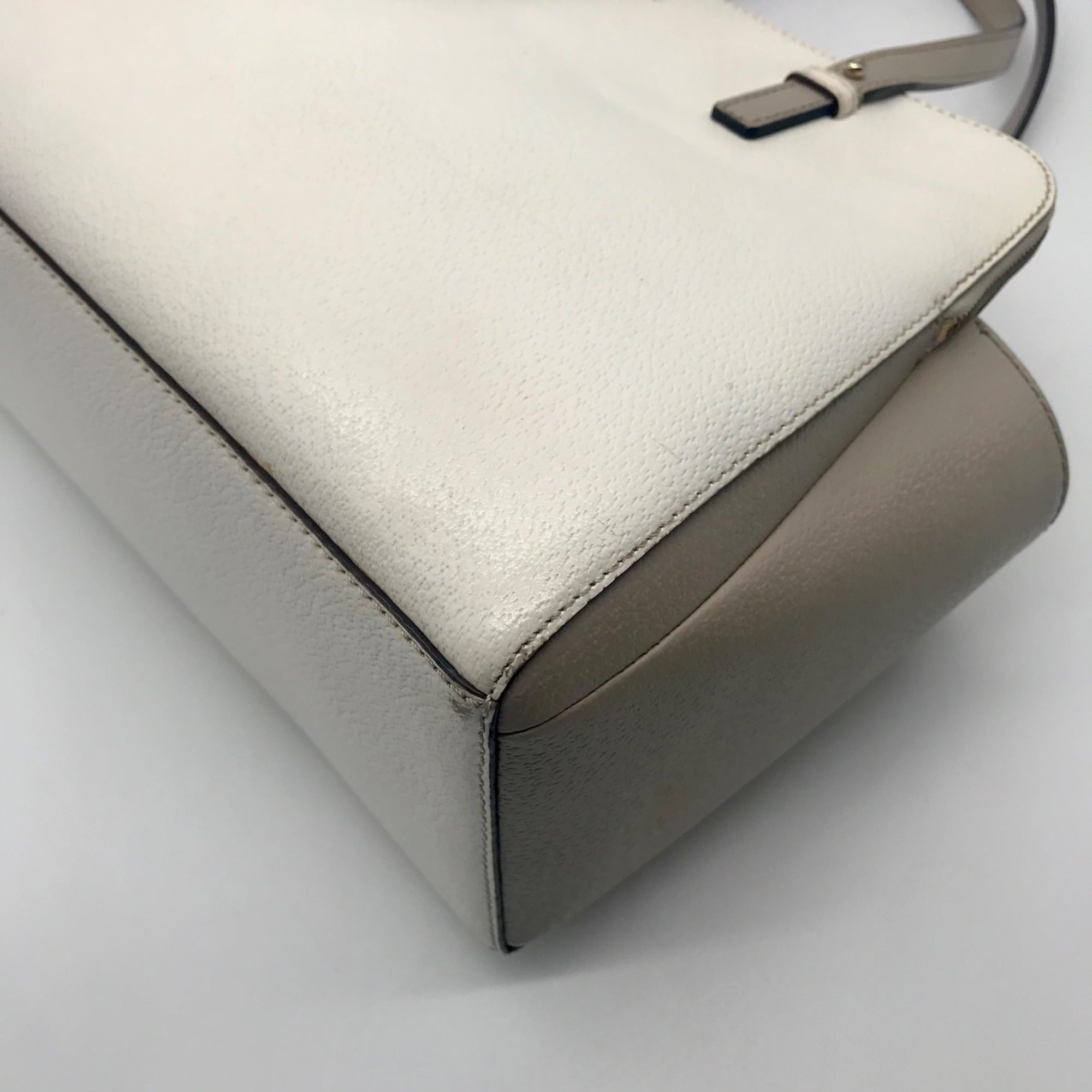 Kate Spade New York Ivory &amp; Cement Grand Street Lydia Shoulder Bag