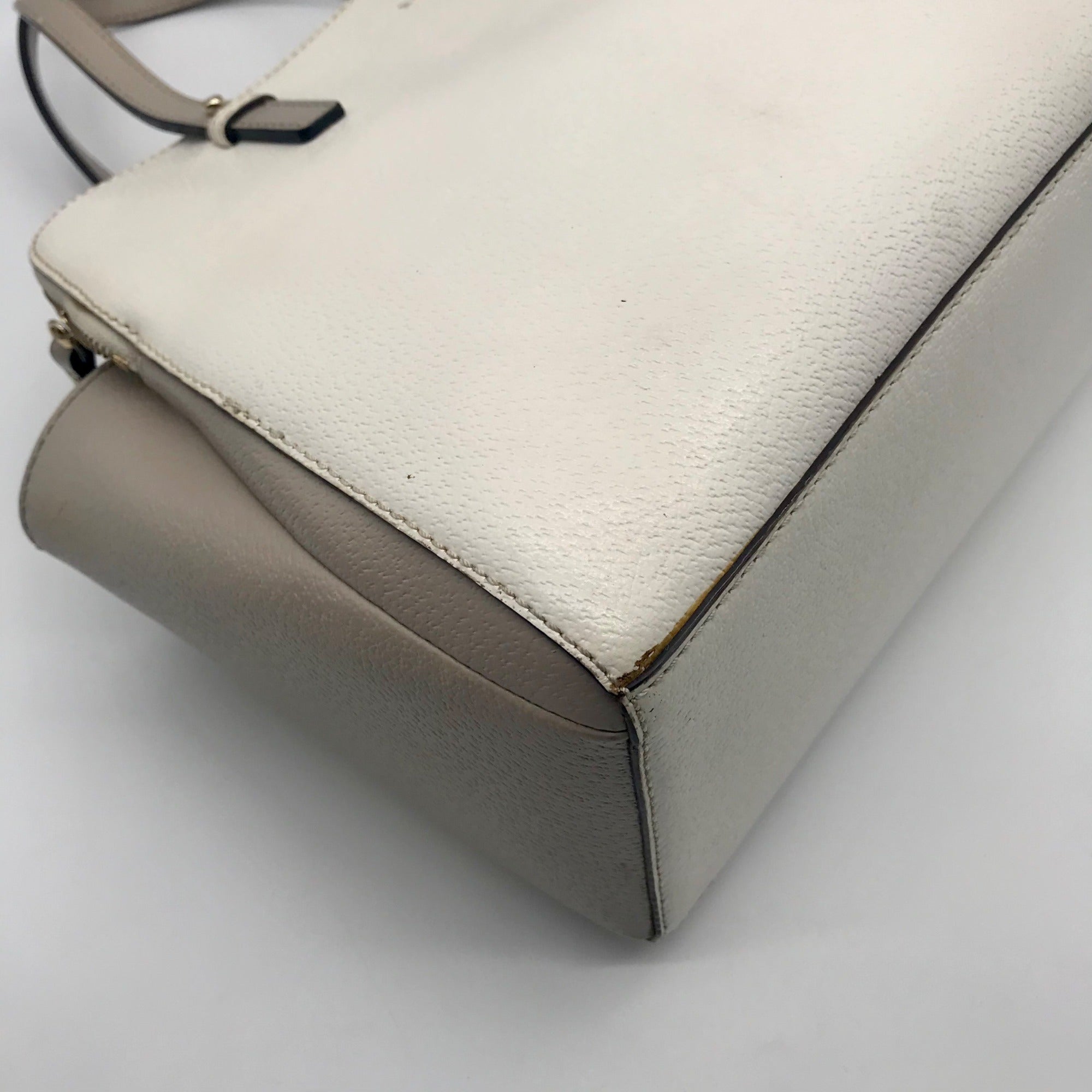 Kate Spade New York Ivory &amp; Cement Grand Street Lydia Shoulder Bag