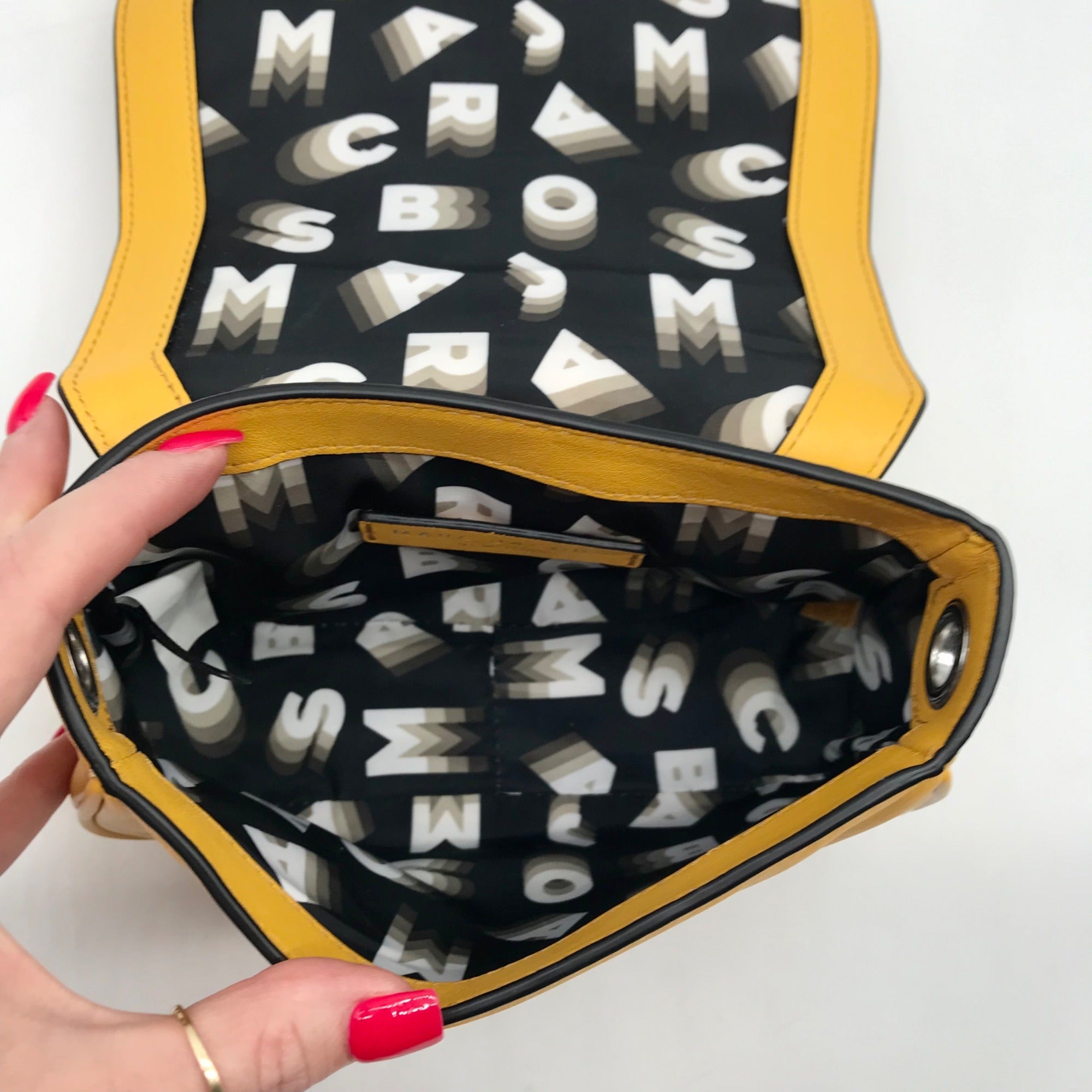 Marc Jacobs Yellow Leather Avenue Crossbody Bag