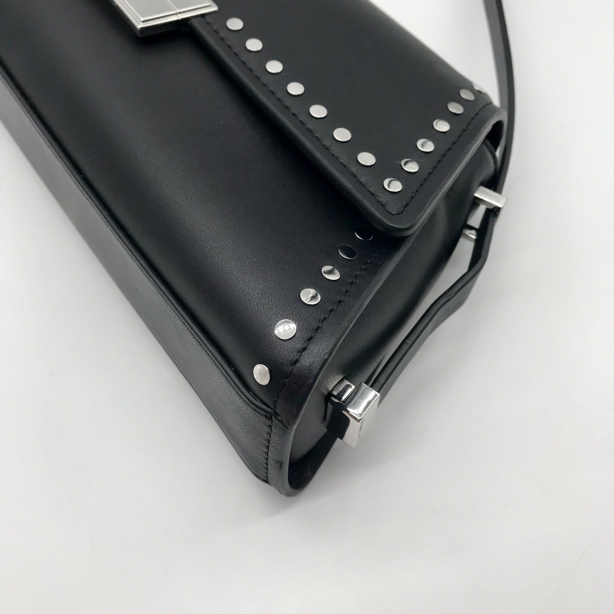 Michael Kors Black Leather Ludlow Convertible Shoulder Bag