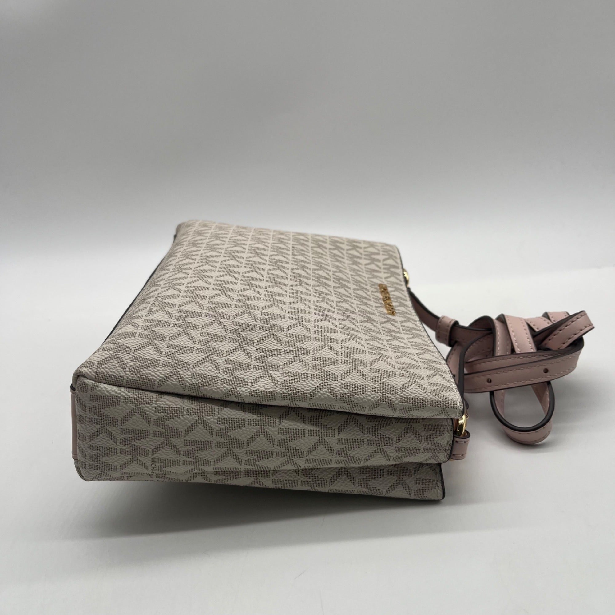 Michael Kors Cream Trisha Triple Compartment Crossbody Bag