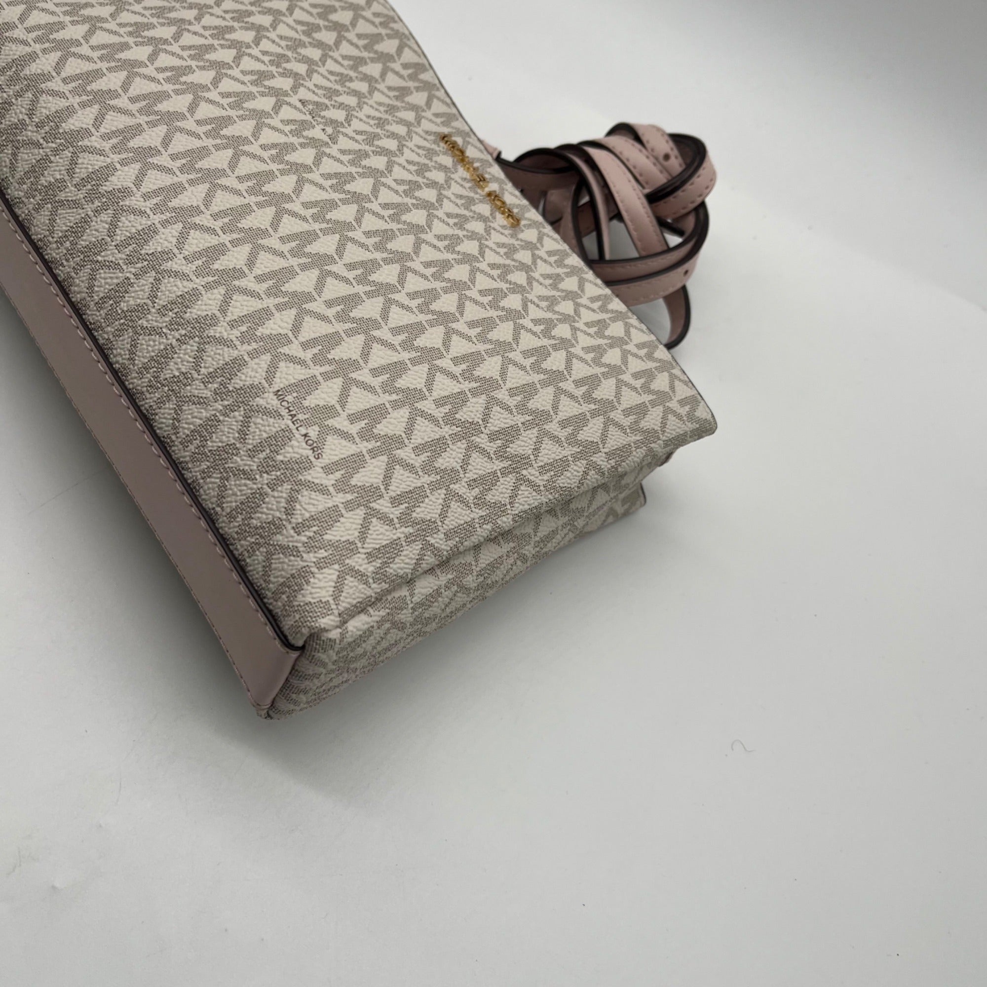 Michael Kors Cream Trisha Triple Compartment Crossbody Bag