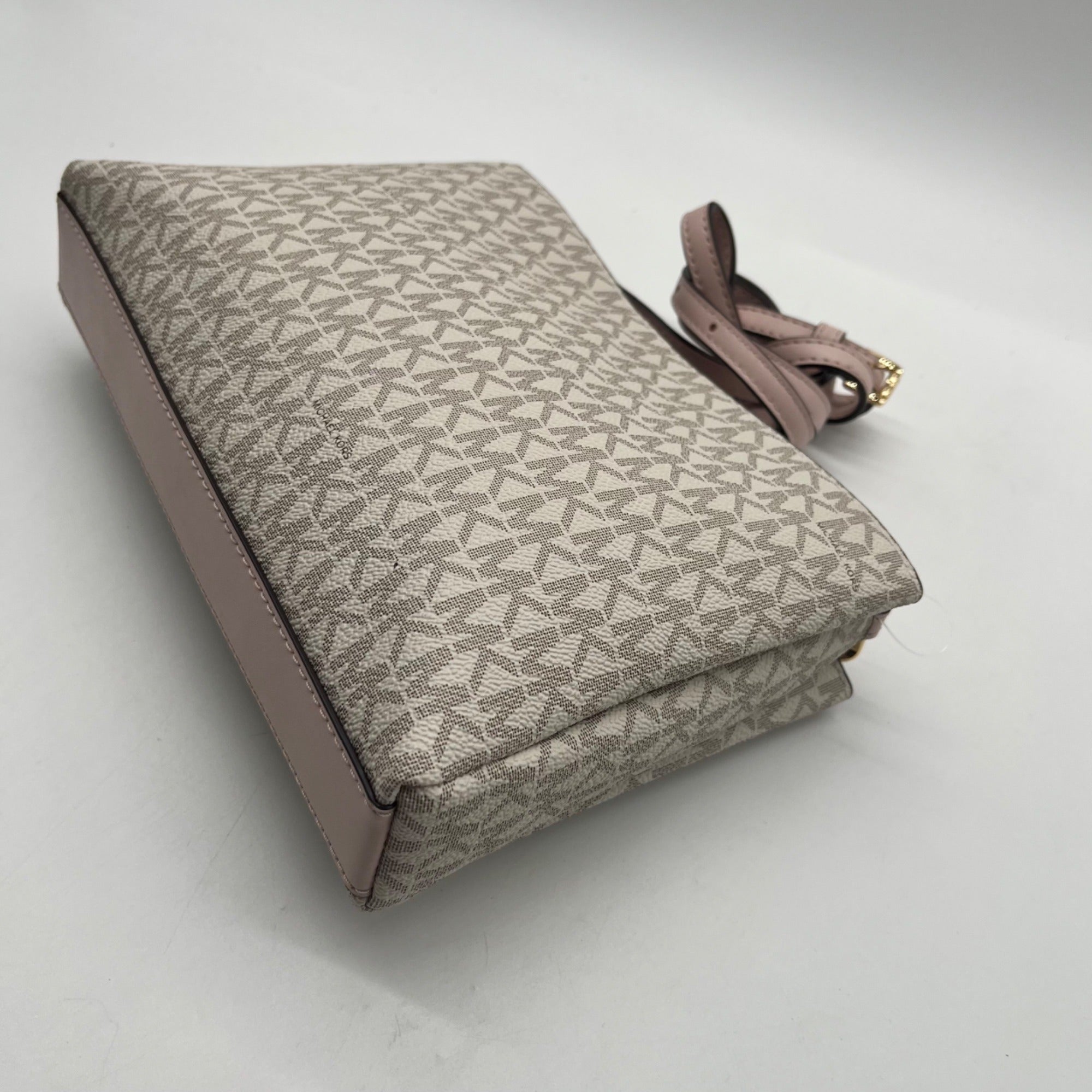 Michael Kors Cream Trisha Triple Compartment Crossbody Bag