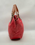 Dooney & Bourke Red Leather Pebble Grain Hobo Bag