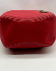 Dooney & Bourke Red Leather Pebble Grain Hobo Bag