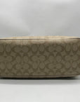Coach Beige and Cream Signature Coated Canvas Station Tote Bag CH504
