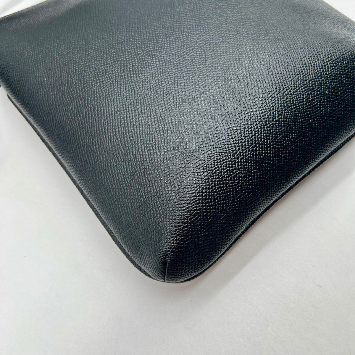 Coach Black Crossgrain Leather Mini rowan File Bag CE871