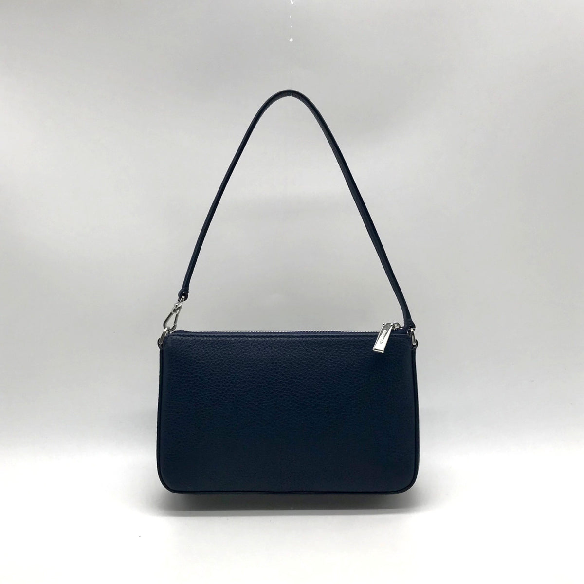 Kate Spade Blue Floral Embroidery Pebbled Leather Mini Shoulder Bag