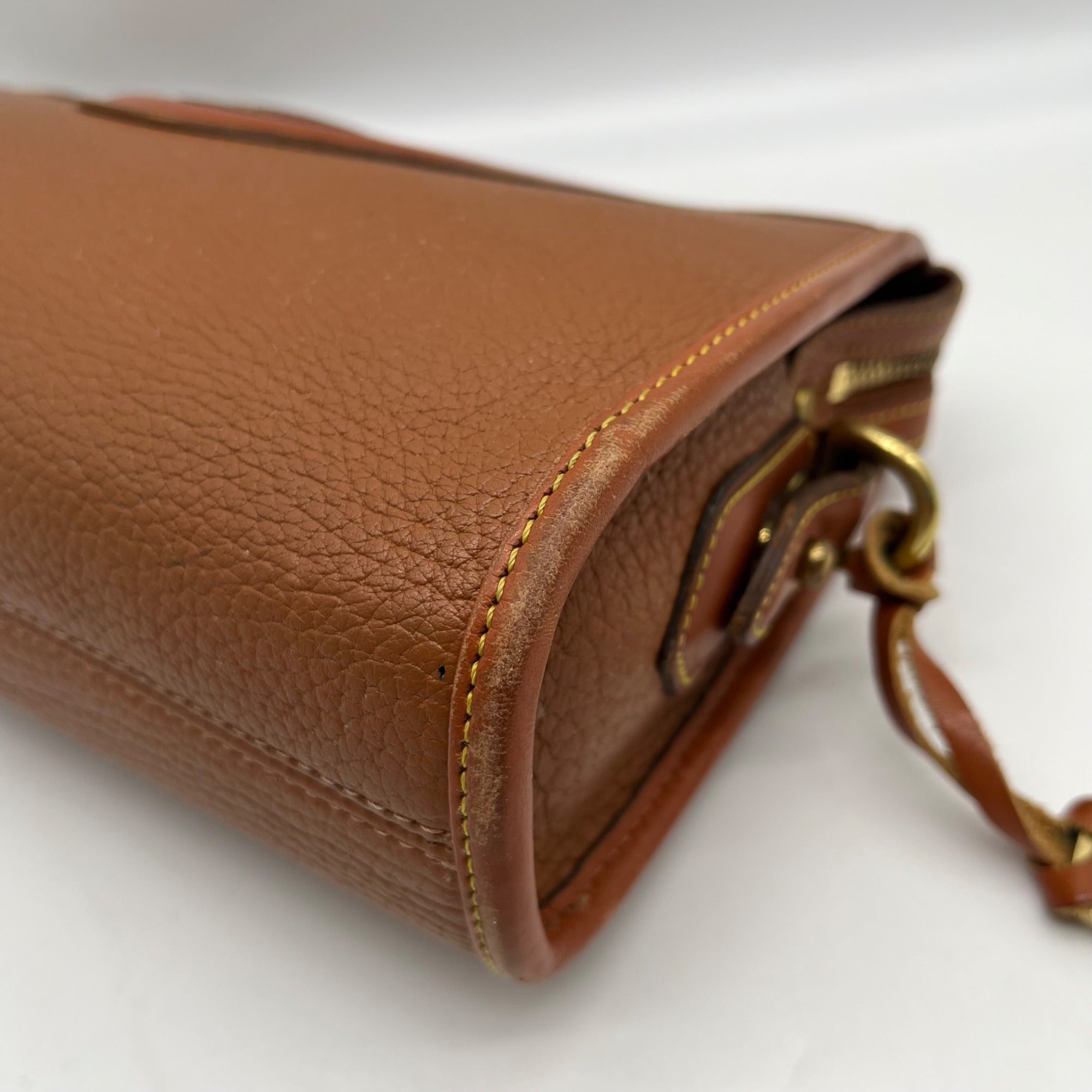 Dooney &amp; Bourke Brown Leather Crossbody Bag
