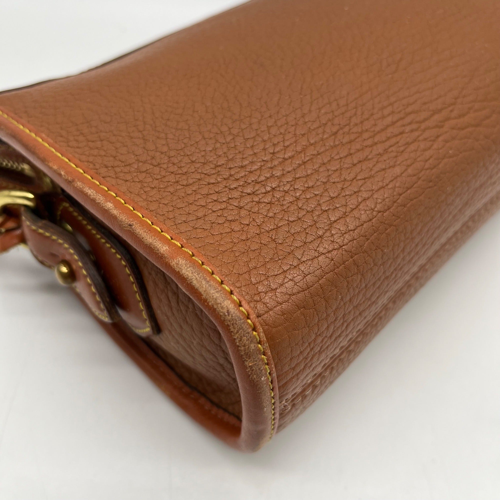 Dooney &amp; Bourke Brown Leather Crossbody Bag