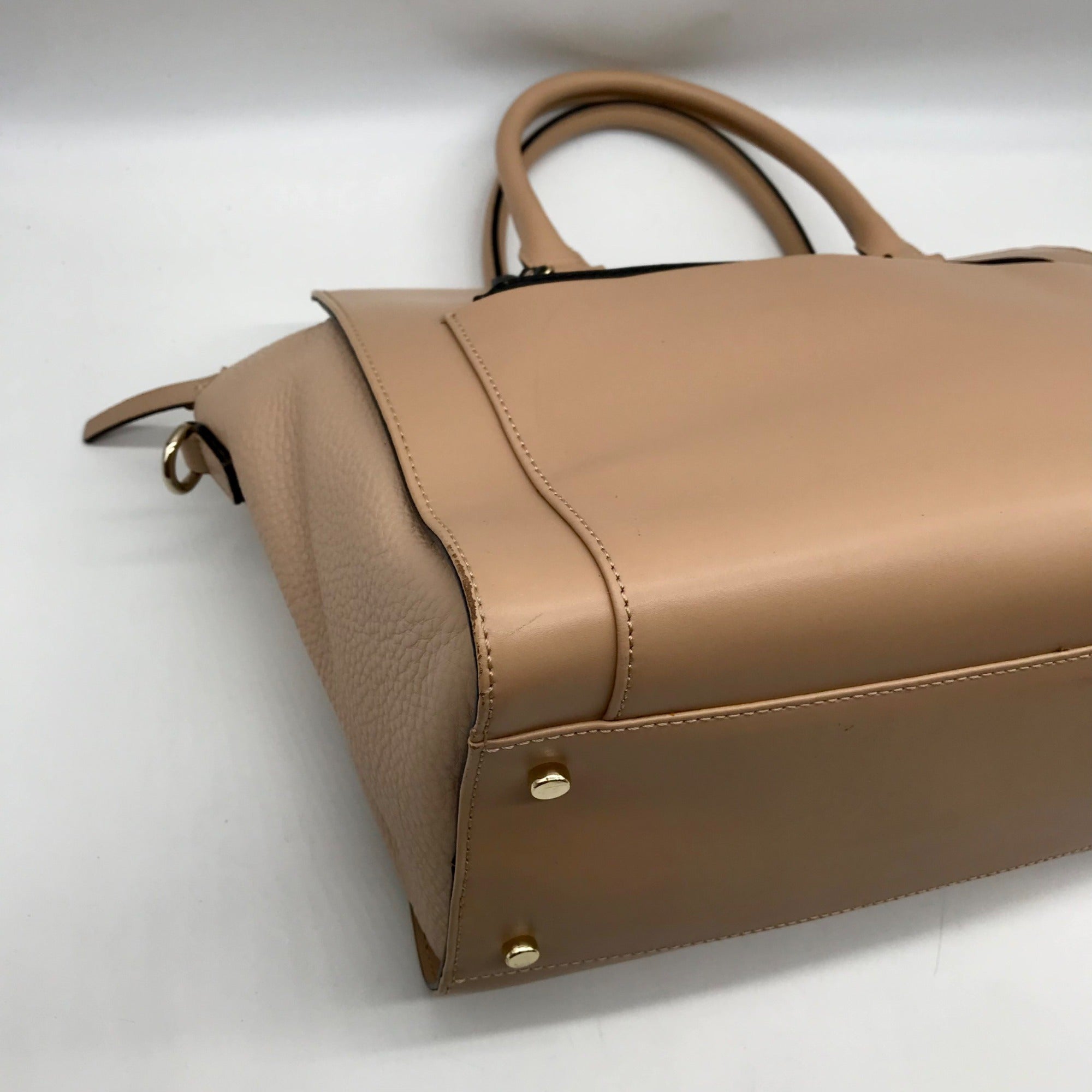 Kate Spade Tan Leather Hadley Street Convertible Satchel