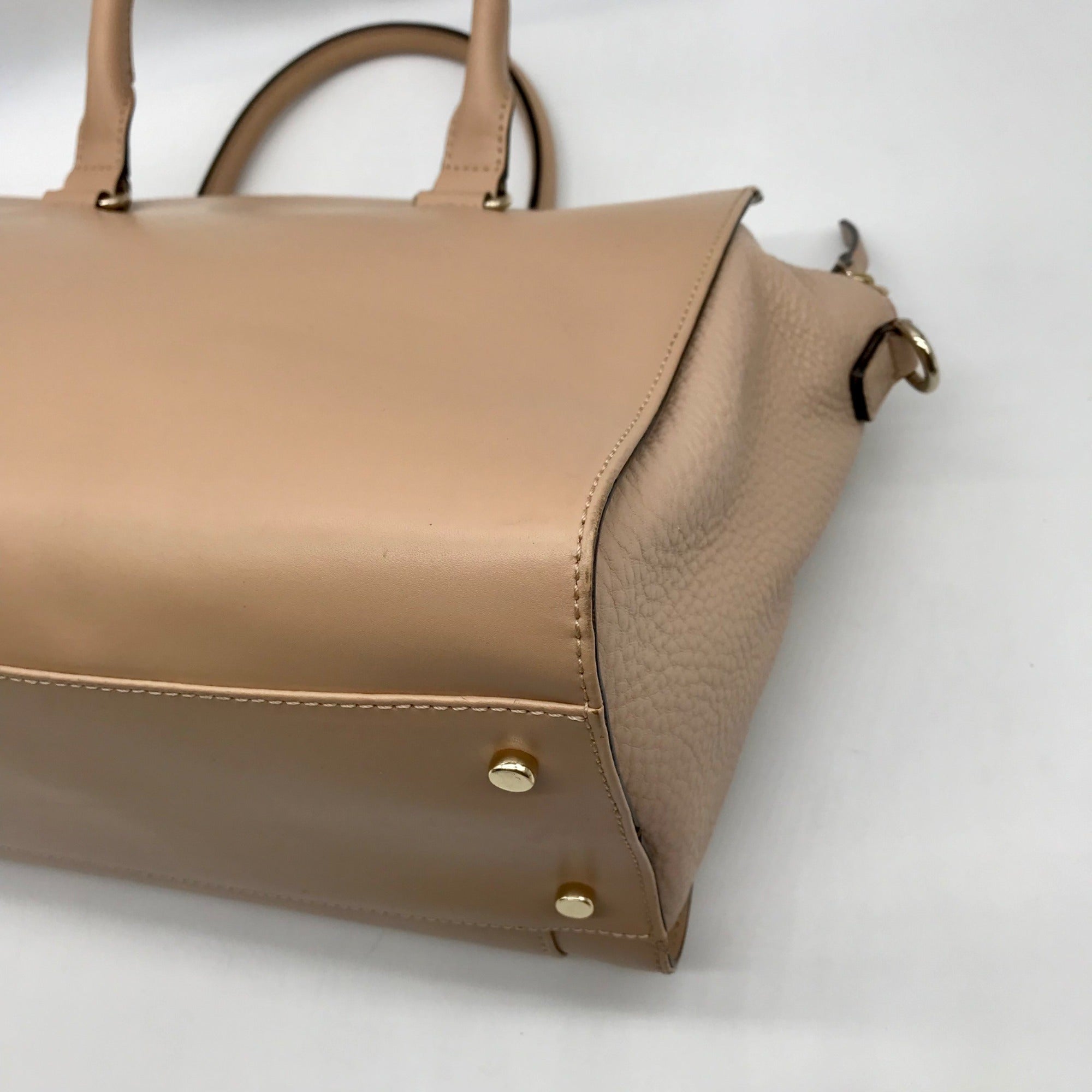 Kate Spade Tan Leather Hadley Street Convertible Satchel