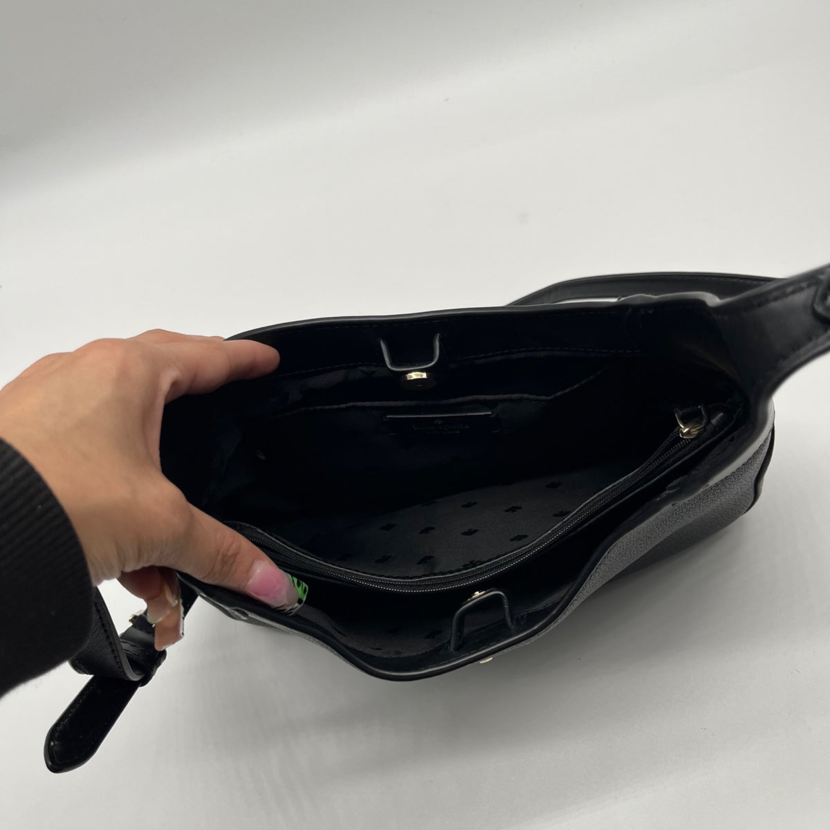Kate Spade Black Pebble Leather Crossbody Bag