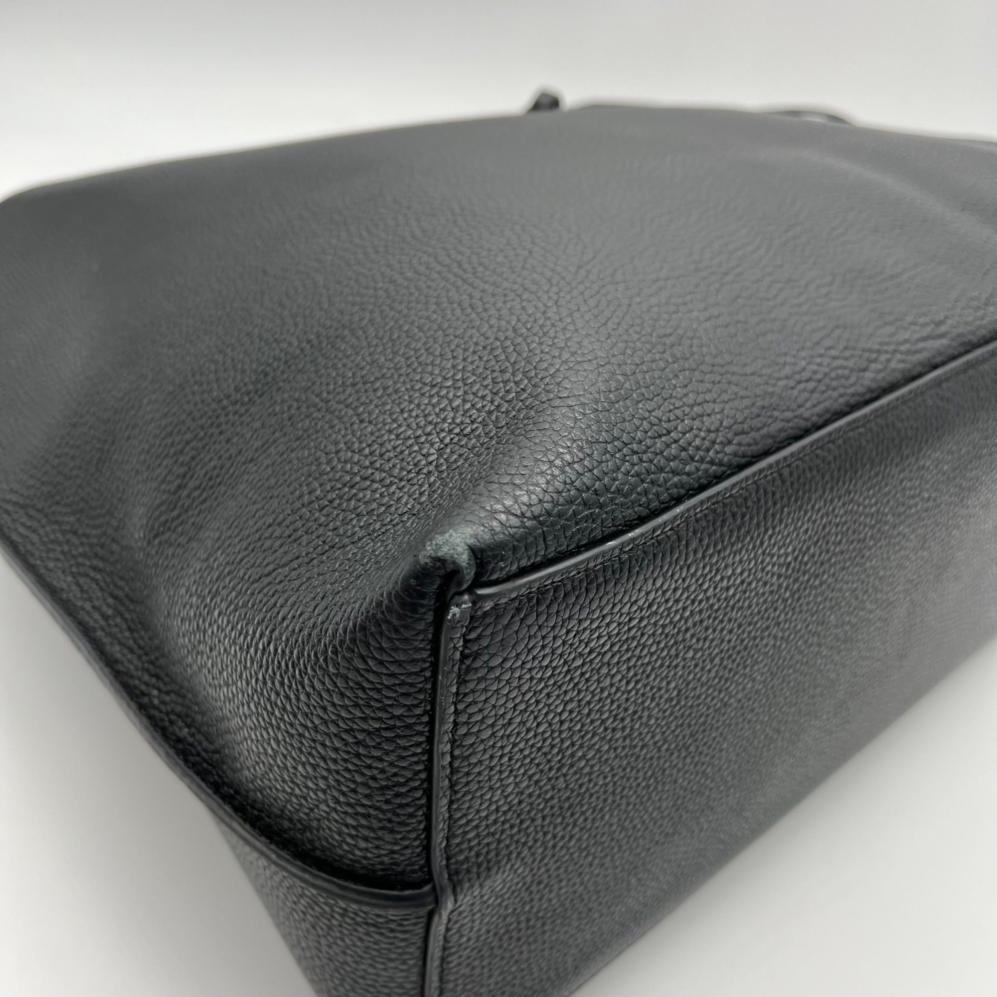Rebecca Minkoff Black Pebbled Leather Megan Tote Bag