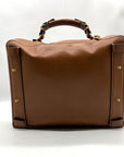 Tory Burch Brown Leather Miller Poetry Large Messenger Bag