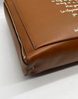 Tory Burch Brown Leather Miller Poetry Large Messenger Bag