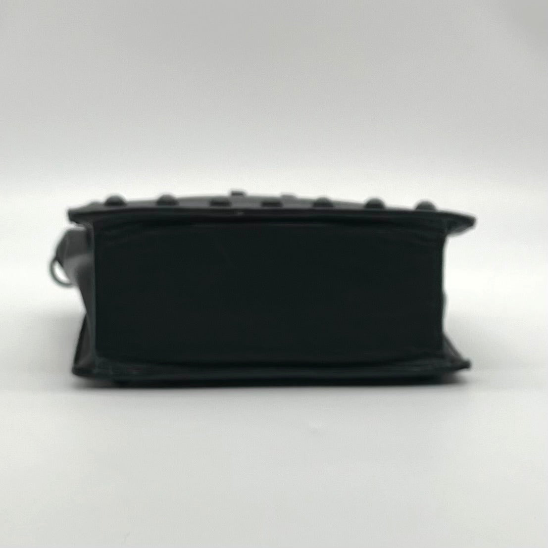Loeffler Randall Black Leather Studded Junior Work Tote Bag