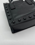 Loeffler Randall Black Leather Studded Junior Work Tote Bag