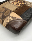 Coach Brown Monogram Patchwork Shoulder Bag 11497