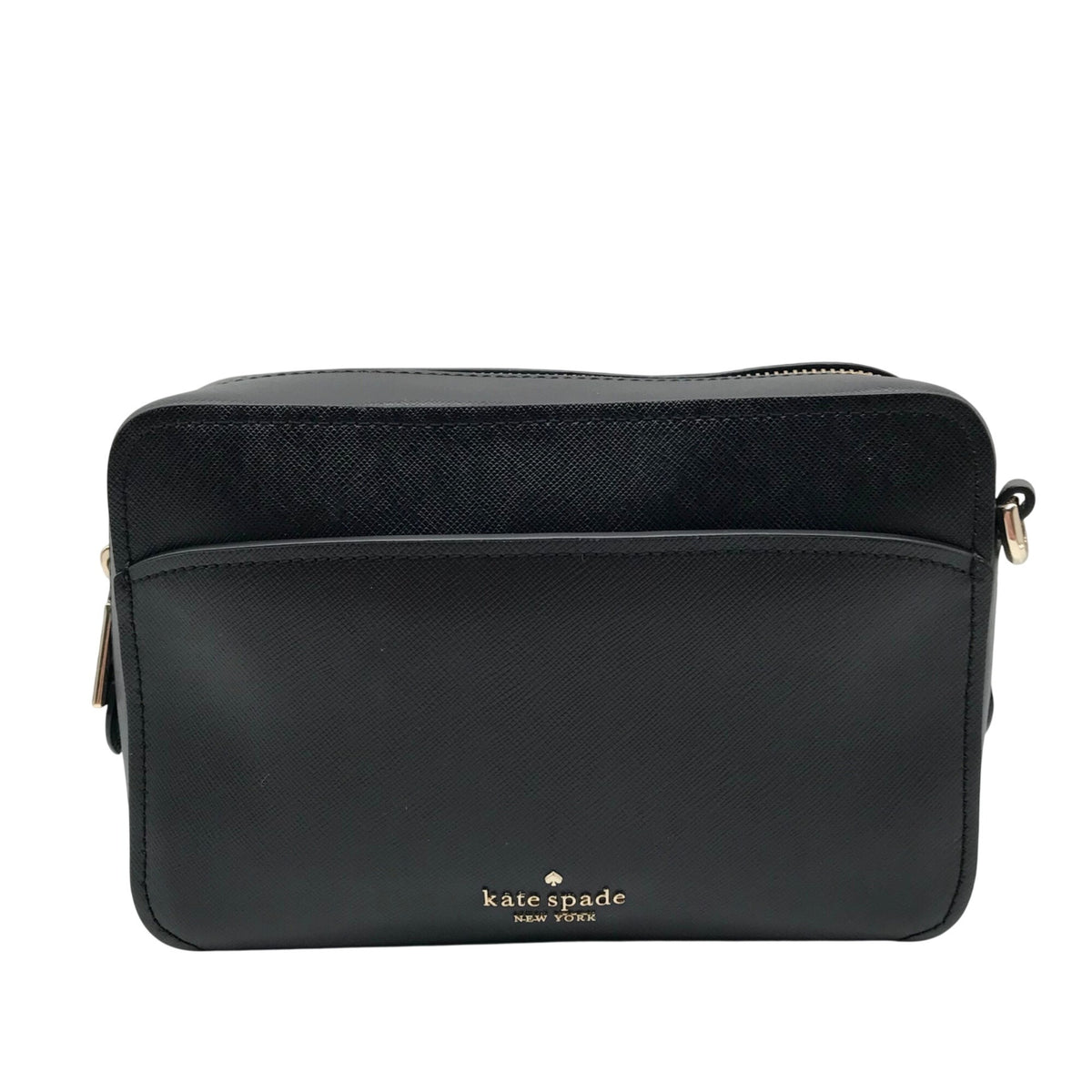 Kate Spade Black Saffiano Leather Lauryn Camera Crossbody Bag