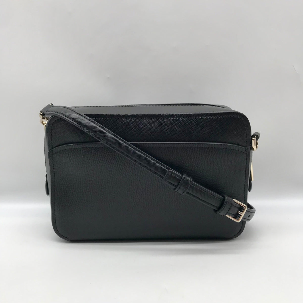 Kate Spade Black Saffiano Leather Lauryn Camera Crossbody Bag