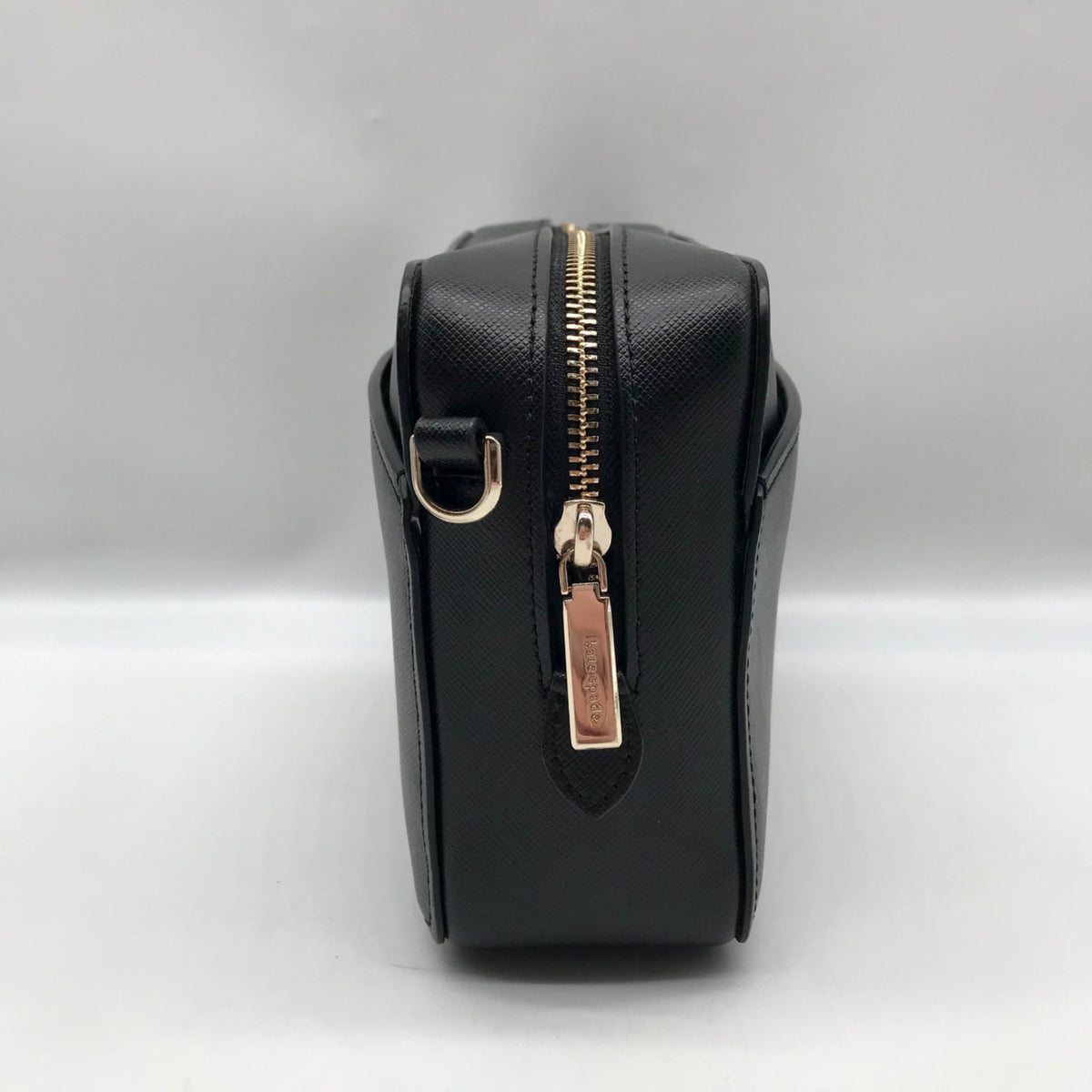 Kate Spade Black Saffiano Leather Lauryn Camera Crossbody Bag
