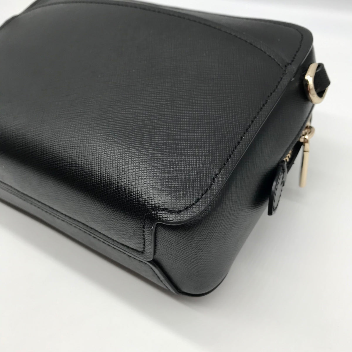 Kate Spade Black Saffiano Leather Lauryn Camera Crossbody Bag