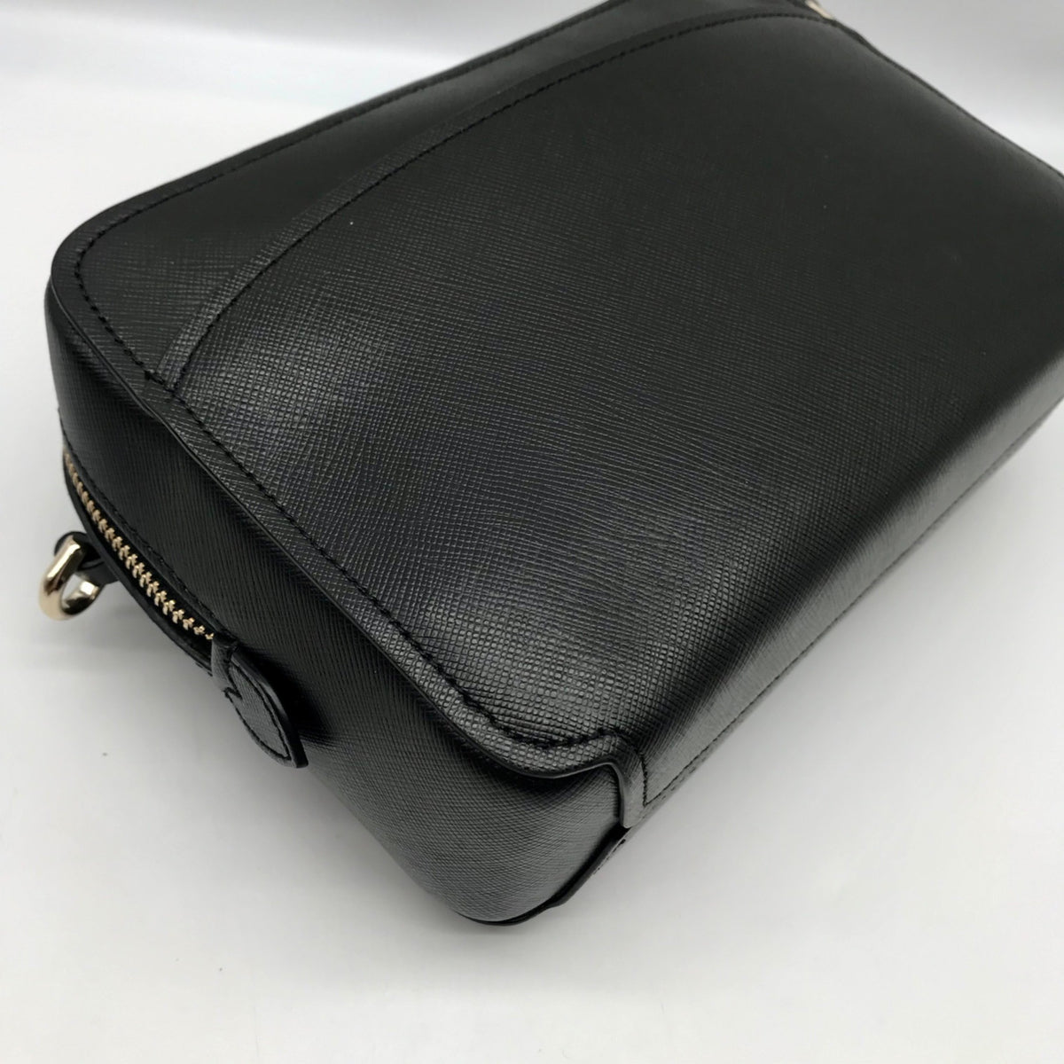Kate Spade Black Saffiano Leather Lauryn Camera Crossbody Bag