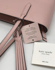 Kate Spade New York Pink Leather Jana Zip Top Tote